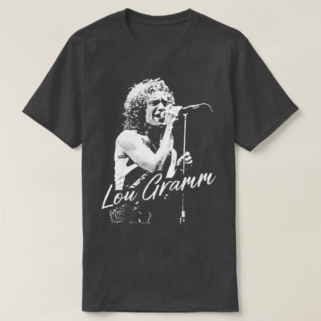 Lou Gramm Retro Fan Art Design T-Shirt (Design vorne)