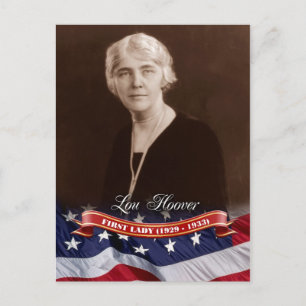Lou Hoover, First Lady of the U.S. Postkarte