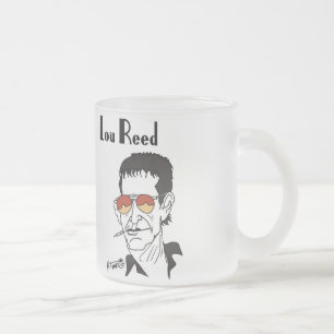 Lou Reed caricature Mattglastasse