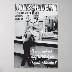 LOU' S TAVERN POSTER