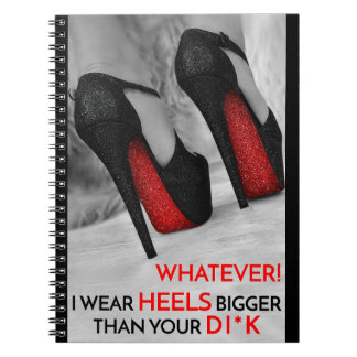 Louboutin High Heels Fashion Print Notebook Quote Notizblock