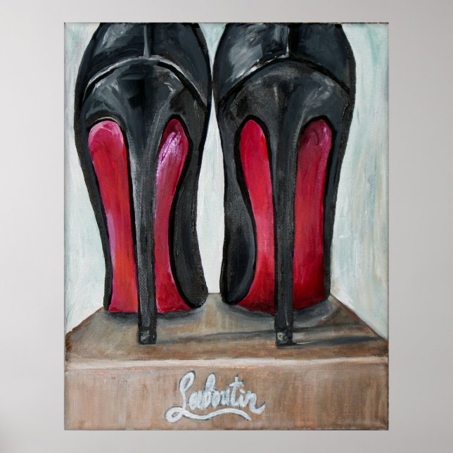 Louboutin Red Bottom Heelses Poster Art (Vorne)