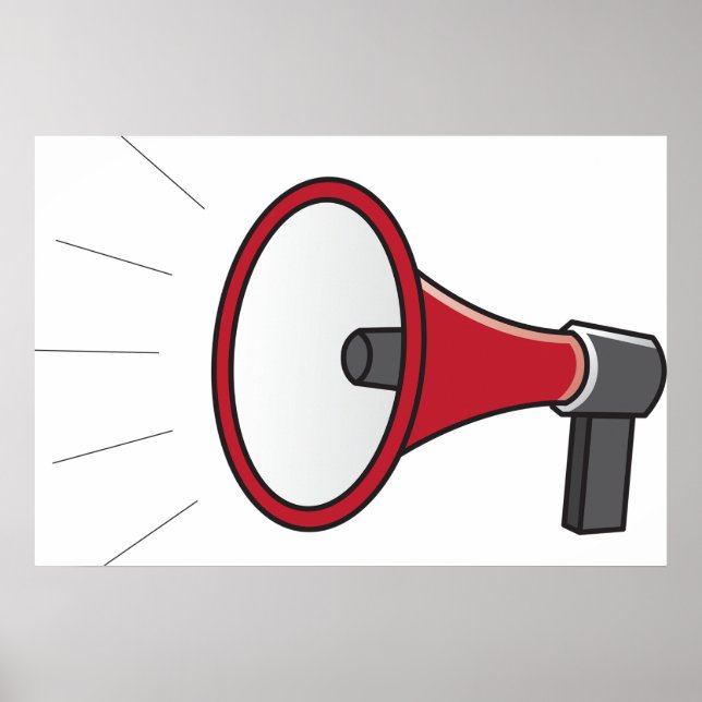 Loud Megaphone Poster (Vorne)
