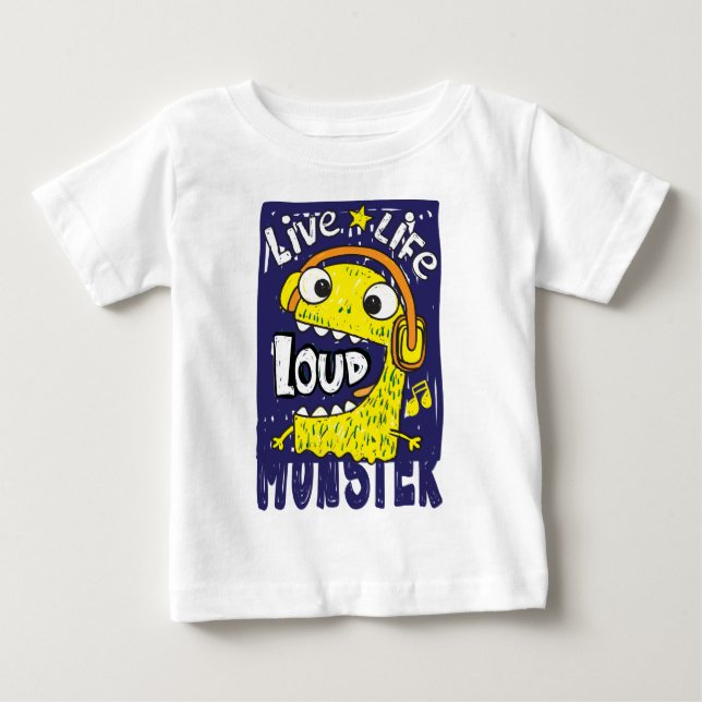 Loud Monster Baby T-shirt (Vorderseite)