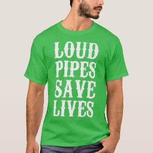 Loud Pipes Rettend Motorrad-Biker Männer T-Shirt