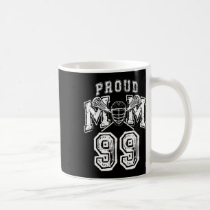 Loud Proud Lacrosse Mama Number Player 99 Mama Fam Kaffeetasse