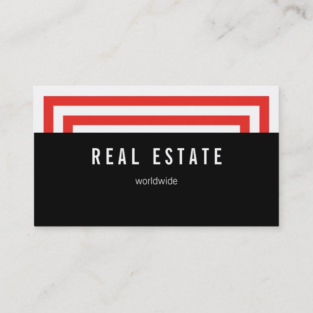 Loud und rot visitenkarte (Rückseite)