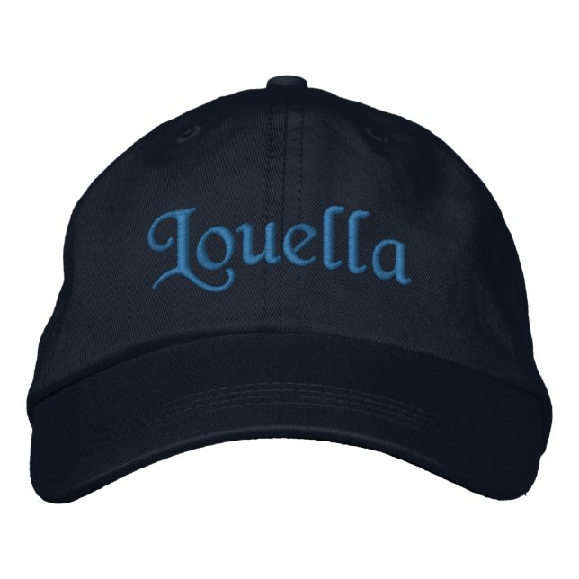 Louella Personalisiert bestickte Baseballkappe (Vorderseite)