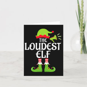 Louest Elf Matching Family Group Weihnachts-Party Karte