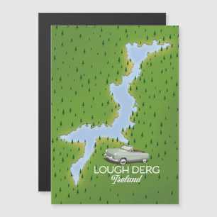 Lough Derg Ireland Map Magnetkarte