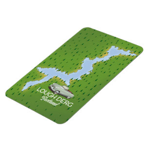 Lough Derg Irland Karte Magnet