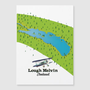 Lough Melvin Irland Magnetkarte