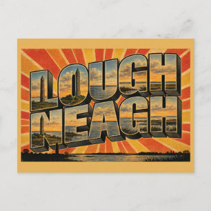 Lough Neagh Nordirland Vintage Reise Kunst Postkarte
