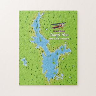 Lough Ree Republic of Ireland Map, irland lough, l Puzzle