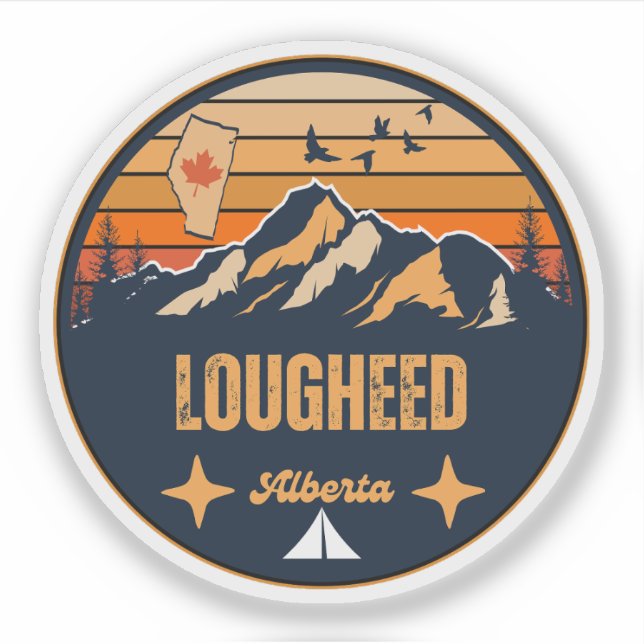Lougheed, Alberta Aufkleber (Vorderseite)