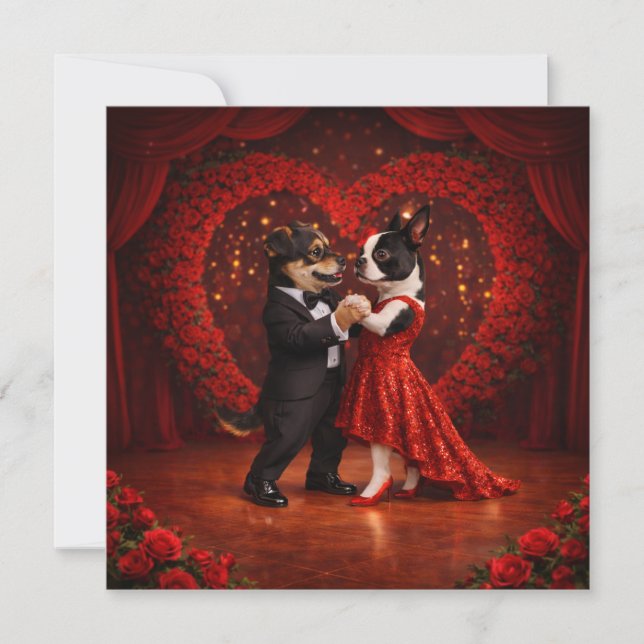 Louie & Luna Wish You a Happy Valentine's Day 12 Karte (Vorderseite)