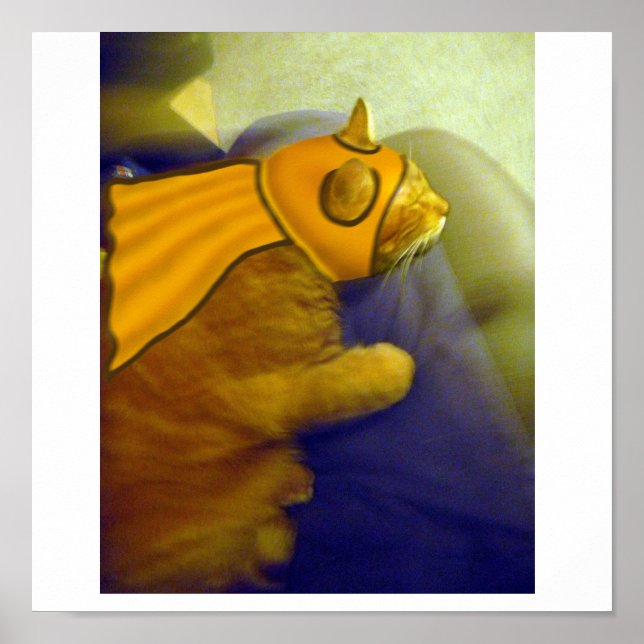 Louie the Ginger Cat als Captain Me-Ow Poster (Vorne)