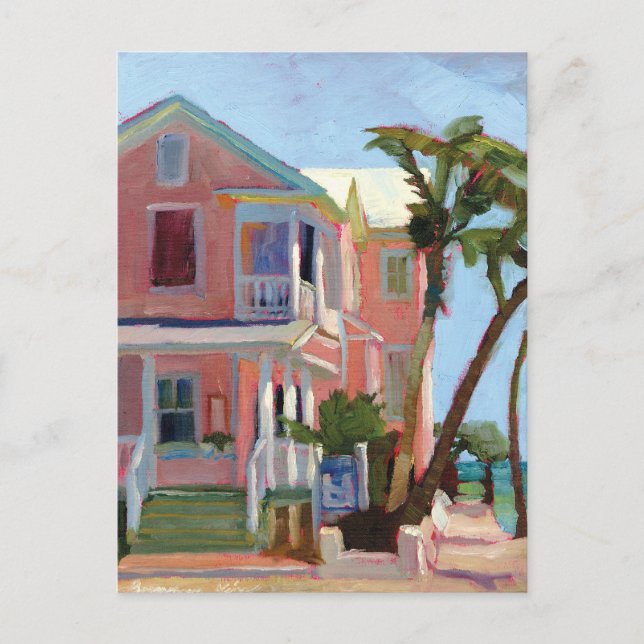 Louies Backyard Postard Postkarte (Vorderseite)