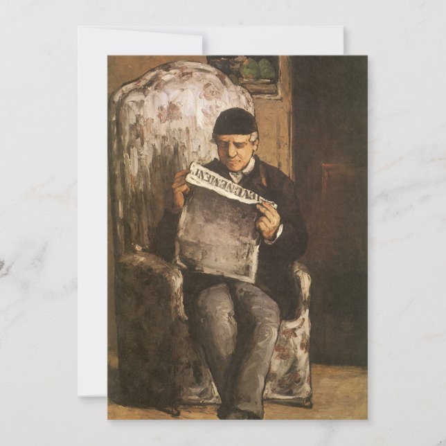 Louis Auguste Cezanne Vater der Künstlerlesung (Vorderseite)