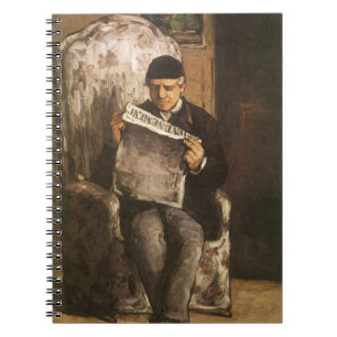 Louis Auguste Cezanne Vater des Künstlers beim Les Notizblock