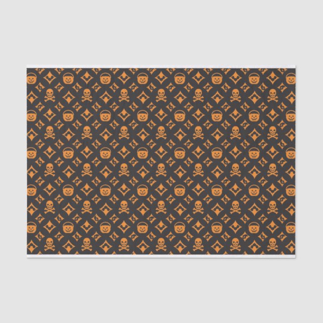 Louis! Designer Halloween Print Seidenpapier (Vorderseite)