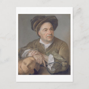 Louis Francois Roubiliac (1702-62) (pastellfarben  Postkarte