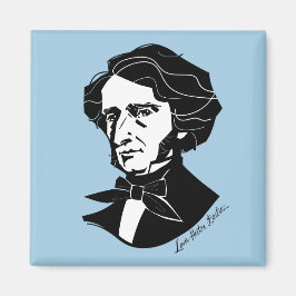 Louis-Hector Berlioz (auf farbigem Hintergrund) Magnet