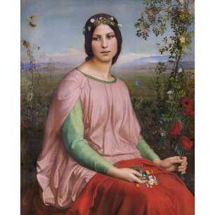 Louis Janmot Blume der Felder CC0915 Large Poster