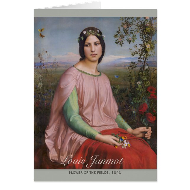 Louis Janmot Blume der Felder CC0916 Art cards (Vorne)