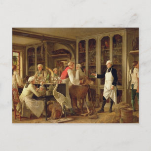Louis Jean Marie Daubenton (1716-1999) in seinem L Postkarte