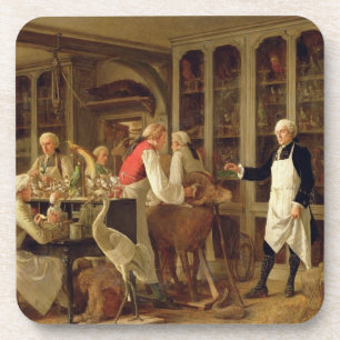 Louis Jean Marie Daubenton (1716-99) in seinem Getränkeuntersetzer
