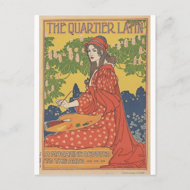 Louis John Rhead - The Quartier Latin Postkarte (Vorderseite)