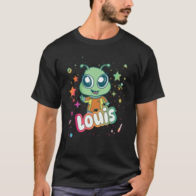 LOUIS - Niedlicher Name des Jungen mit niedlicher  T-Shirt (Vorderseite)
