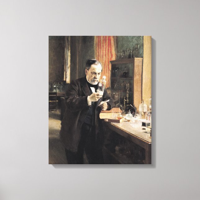 Louis Pasteur in seinem Labor, 1885 Leinwanddruck (Vorderseite)
