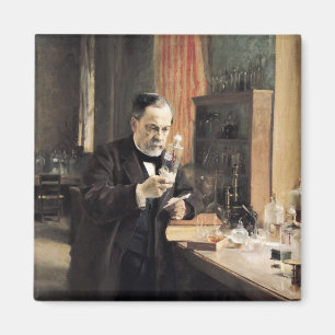 Louis Pasteur in seinem Labor, 1885 Magnet