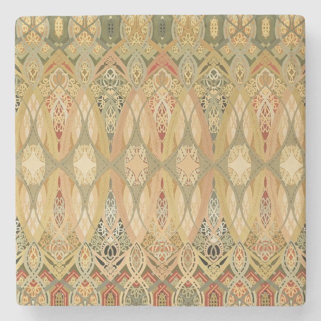 Louis Sullivan Chicago Stock Exchange Stencil Steinuntersetzer (Vorderseite)