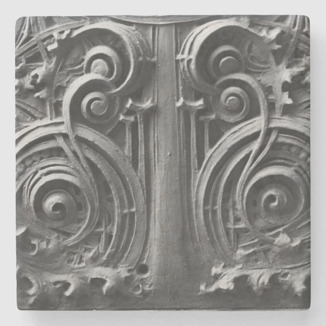 Louis Sullivan Spandrel Panel Detail Steinuntersetzer (Vorderseite)