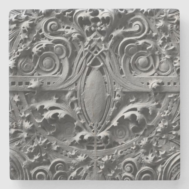 Louis Sullivan Spandrel Panel Detail Steinuntersetzer (Vorderseite)