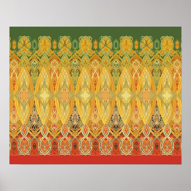 Louis Sullivan Truss Frieze Stencil Poster (Vorne)