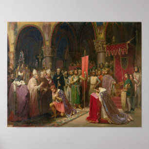 Louis VII die Junge, König von Frankreich Poster