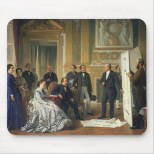 Louis Visconti, der die neuen Pläne für vorstell Mousepad