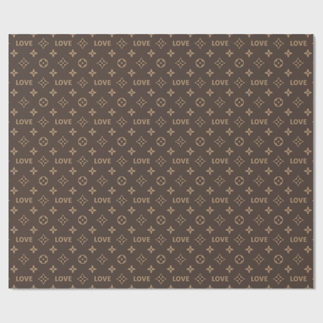 Louis-Vuitton-Muster Geschenkpapier (Flach)