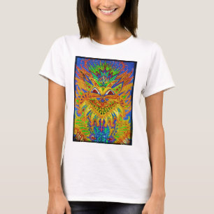 Louis Wain - blaue Paisley-Katze T-Shirt