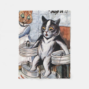 Louis Wain - Cat Dressed as a Nurse Fleecedecke