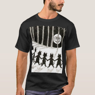 Louis Wain Cat Full Moon T-Shirt