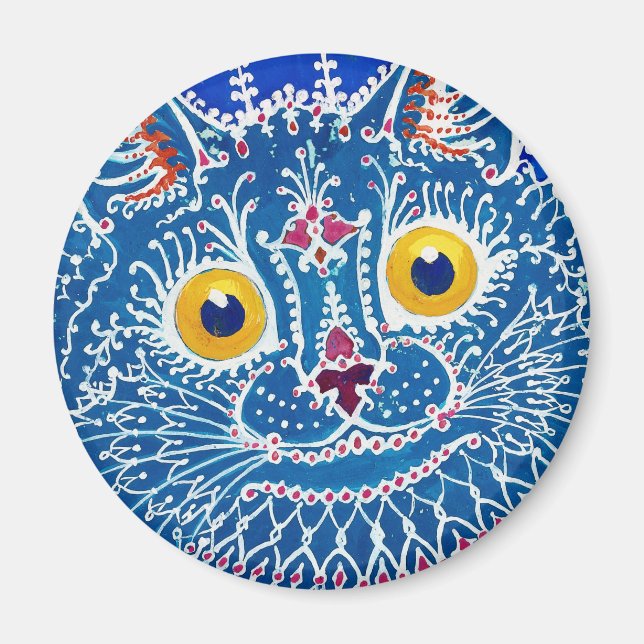 Louis Wain cat Magnet (Vorne)