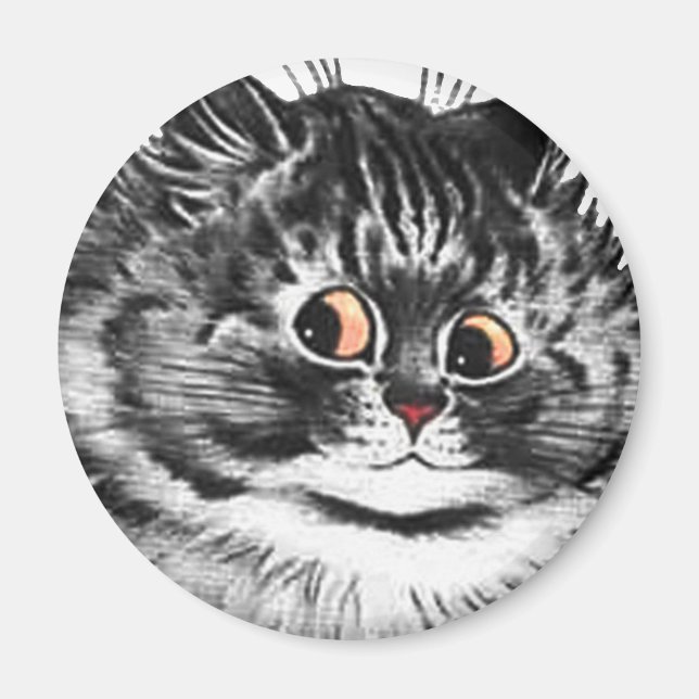 Louis Wain cat Magnet (Vorne)