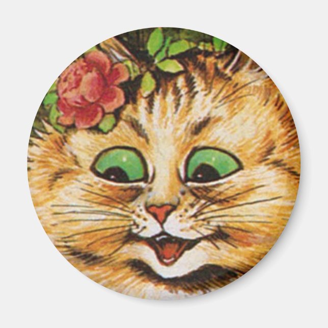 Louis Wain cat Magnet (Vorne)