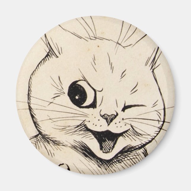 Louis Wain cat Magnet (Vorne)
