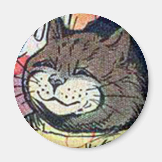 Louis Wain cat Magnet (Vorne)